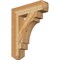 Ekena Millwork Merced Craftsman Rough Sawn Bracket, Western Red Cedar, 4"W x 18"D x 22"H BKT04X18X22MRC04RWR - alternate 1